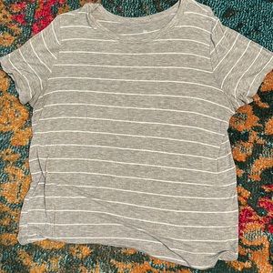 Gray and white shirt sleeve